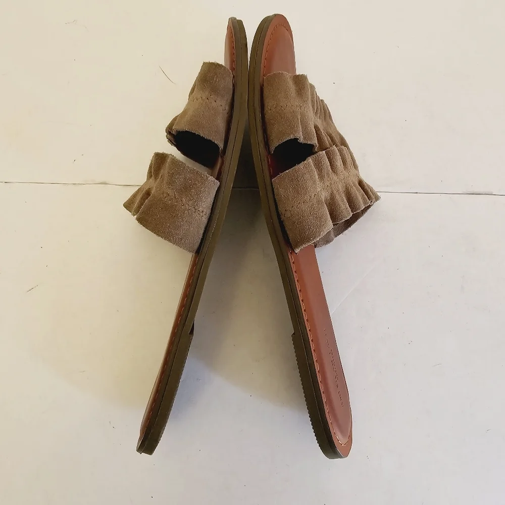 American Eagle Outfitters Women's Brown Tan Slides Sandals Size 8 - Picture 9 of 14